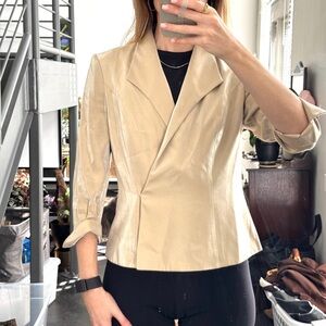Vintage Gold Metallic Blazer